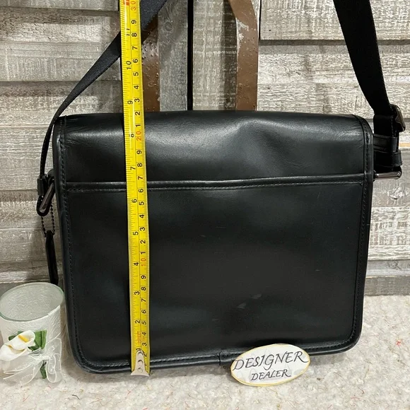 COACH Heritage Map Smooth Leather Crossbody C2906 GUC! - Picture 7 of 12